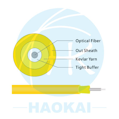 Δικτυακό δίκτυο LSZH / PVC FTTH εσωτερικού καλωδίου 1000m 2000m Δικτυακό δίκτυο οπτικών ινών GJFJBV