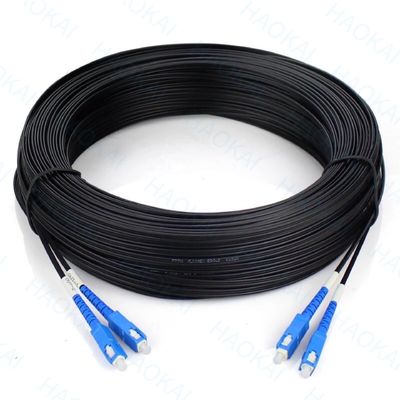 FTTH Drop Fiber Patch Cord SC APC FC ST LC Steel Wire FRP Συστήματα κέντρων δεδομένων