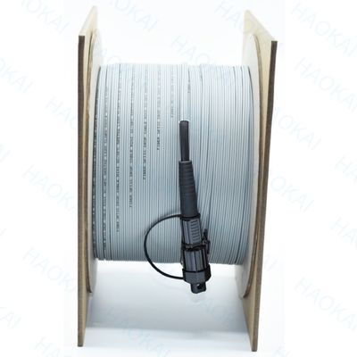 FTTH Pull Out Type Mini SC APC Εξωτερικό καλώδιο πτώσης Αδιάβροχο καλώδιο ινώδους επικάλυψης