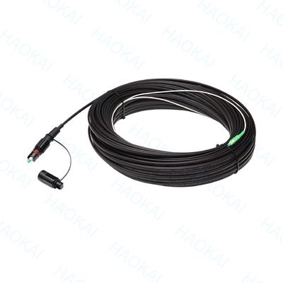 IP68 FTTX Solution Patch Cord FTTA Εξωτερικό καλώδιο ινώδους ινών Αδιάβροχο SC APC LC συνδετήρα