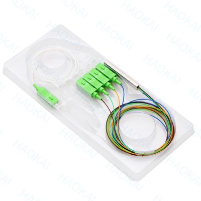 FTTx Systems SC UPC PLC διαχωριστής οπτικών ινών 1x2 Μίνι σωλήνα χάλυβα