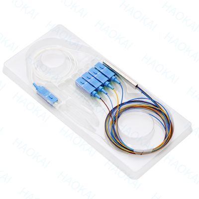 FTTx Systems SC UPC PLC διαχωριστής οπτικών ινών 1x2 Μίνι σωλήνα χάλυβα