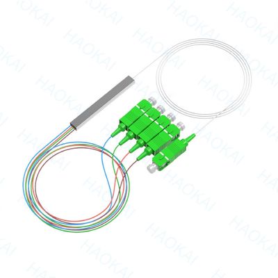 LC APC 1x16 Συνδετήρας Fiber PLC Splitter Μίνι Χάλυβα Tube Fiber Optics Splitter