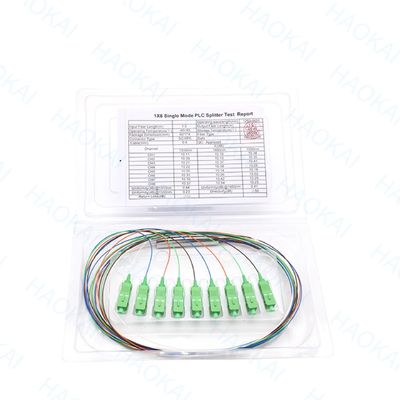LC APC 1x16 Συνδετήρας Fiber PLC Splitter Μίνι Χάλυβα Tube Fiber Optics Splitter