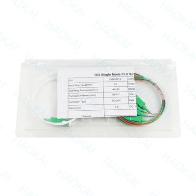 Μίνι σιδηροειδής σωλήνας ινών PLC Splitter Package με SC UPC APC LC Connector