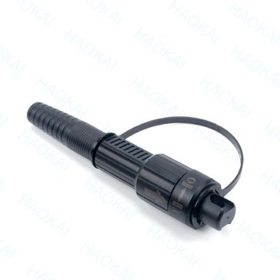 Προσυνδετήρας FTTX Solution SC APC FTTA Υφασμάτινο οπτικό καλώδιο 5.0mm G657A2 LSZH 5M Μαύρο