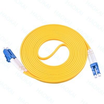 Διπλό Lc Lc Patch Cord Single Mode Fiber Optic Patch Cord Αρχιτεκτονικές υψηλής πυκνότητας