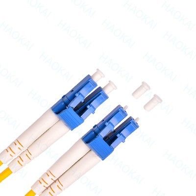 Διπλό Lc Lc Patch Cord Single Mode Fiber Optic Patch Cord Αρχιτεκτονικές υψηλής πυκνότητας