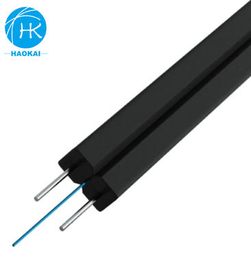 FTTH εσωτερικό καλώδιο πτώσης Ατσάλινο καλώδιο 1 πυρήνα 2 πυρήνα 4 πυρήνες αυτοβοηθούμενο οπτικό καλώδιο ινών