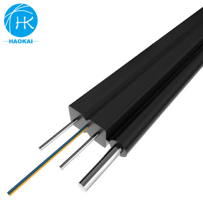FTTH εσωτερικό καλώδιο πτώσης Ατσάλινο καλώδιο 1 πυρήνα 2 πυρήνα 4 πυρήνες αυτοβοηθούμενο οπτικό καλώδιο ινών