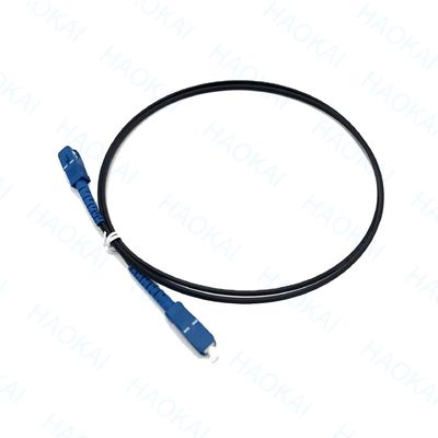 Δίκτυο FTTH Patch Cord Indoor Drop Fiber Cable SC APC 1core FRP Steel Wire