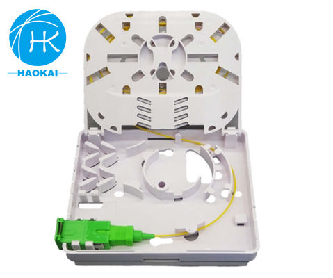 Τείχος τοποθετημένο Fiber Rosette Box 1port 2port Mini Faceplate Οπτικό FTTH Box