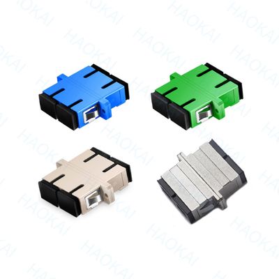 PVC Duplex SC APC UPC Adapter μήκος κύματος 1260nm - 1650nm για τηλεπικοινωνίες