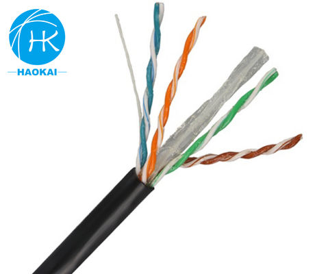 Σκληρό γυμνό χαλκό εσωτερικό καλώδιο LAN UTP CAT6 Προσαρμοσμένο 4pair 23awg 0,57mm 250MHz