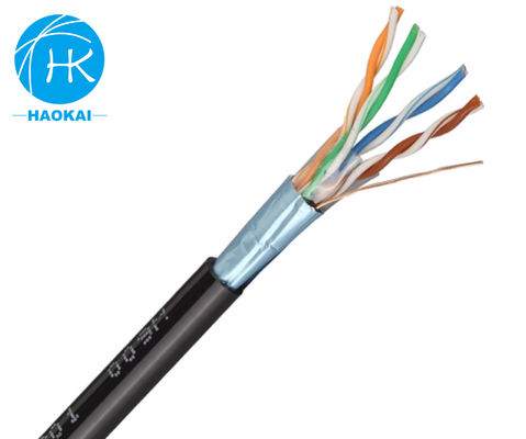 UTP CAT5E Εξωτερικό καλώδιο LAN στερεή μόνωση HDPE με αγγελιοφόρο