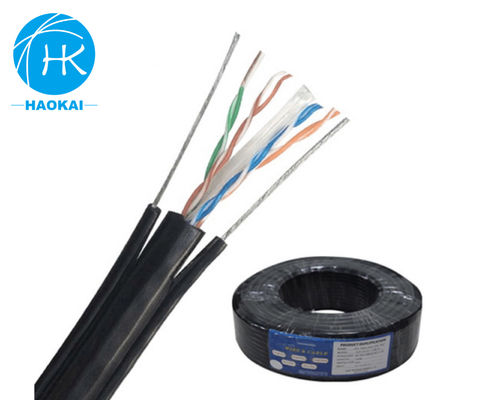 UTP CAT5E Εξωτερικό καλώδιο LAN στερεή μόνωση HDPE με αγγελιοφόρο