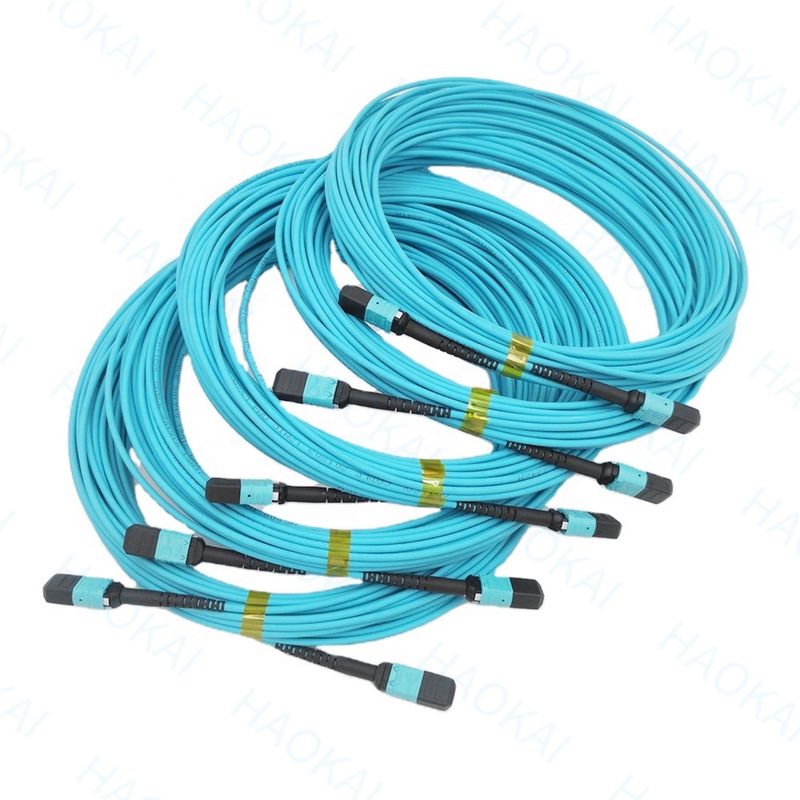 Σύνθετο MPO / MTP Fiber Optic Patch Cord OM3 Fiber Optic Patch Cable