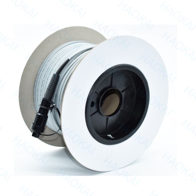 FTTH Pull Out Type Mini SC APC Εξωτερικό καλώδιο πτώσης Αδιάβροχο καλώδιο ινώδους επικάλυψης