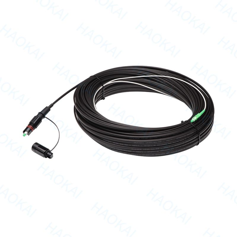 IP68 FTTX Solution Patch Cord FTTA Εξωτερικό καλώδιο ινώδους ινών Αδιάβροχο SC APC LC συνδετήρα