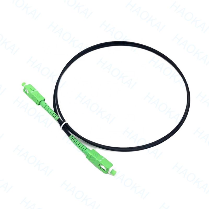 Δίκτυο FTTH Patch Cord Indoor Drop Fiber Cable SC APC 1core FRP Steel Wire