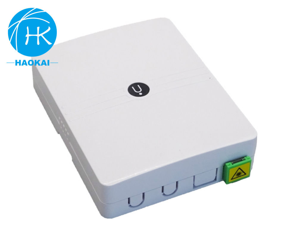 Τείχος τοποθετημένο Fiber Rosette Box 1port 2port Mini Faceplate Οπτικό FTTH Box